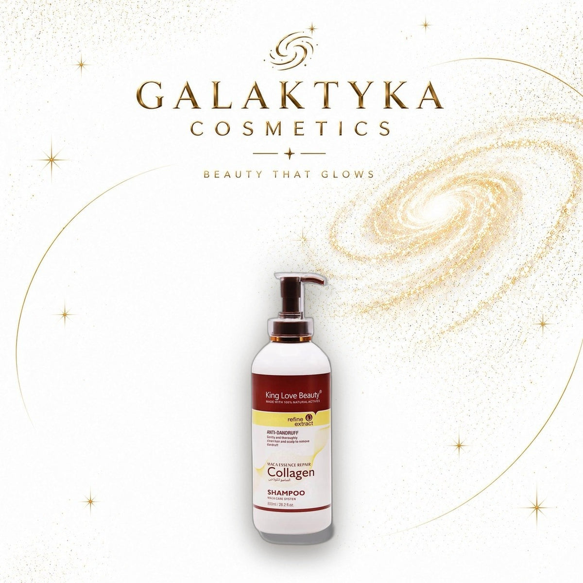 Szampon Przeciwłupieżowy z Kolagenem King Love Beauty Collagen Regeneracja